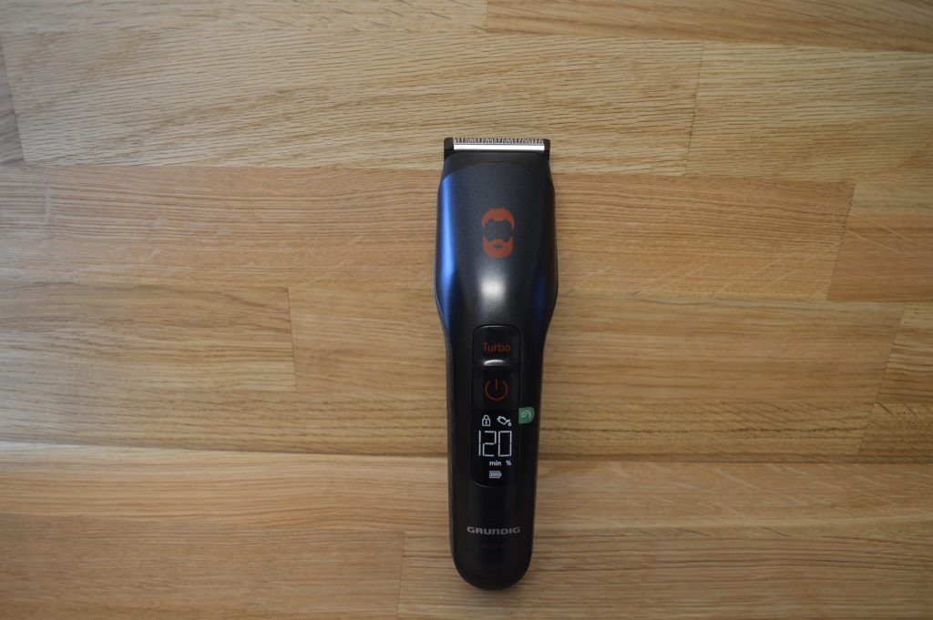 Grundig MC 9030 Bartschneider Frontansicht mit Schutzfolie
