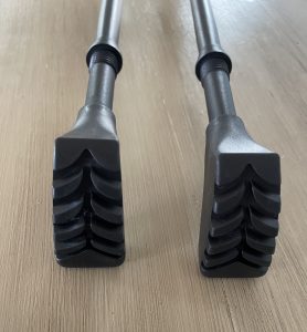 Alpin Loacker FI-653U-K4I0 Wanderstöcke mit Asphalt-Pads von unten
