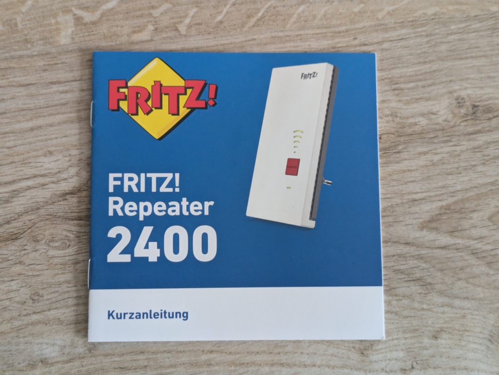 Anleitung des AVM FRITZ! 2400 WLAN-Repeaters