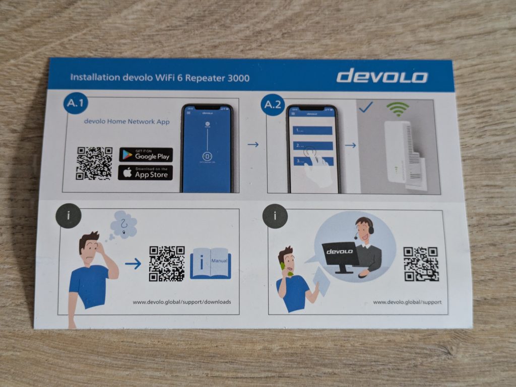 Anleitung des Devolo WiFi 6 3000 WLAN-Repeaters
