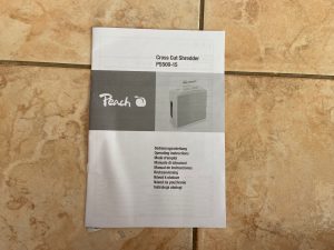 Anleitung des Peach PS500-15 Aktenvernichters