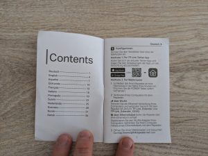Anleitung des TP Link RE230 WLAN-Repeaters geöffnet