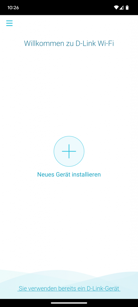 App des D-Link DAP-X1860 WLAN-Repeaters