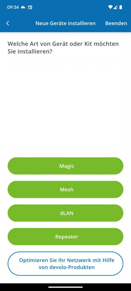 App des Devolo WiFi 6 3000 WLAN-Repeaters