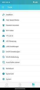 App des TP Link RE230 WLAN-Repeaters (4)