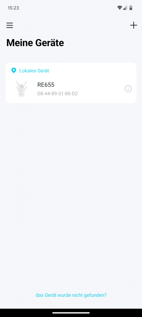 App des TP Link RE655 WLAN-Repeaters (2)