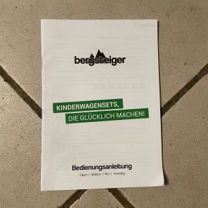 Bergsteiger Kinderwagen Babywagen Capri 3in1 Anleitung