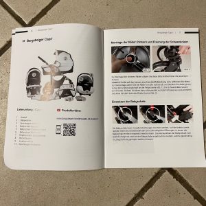 Bergsteiger Kinderwagen Babywagen Capri 3in1 Bedienungsanleitung