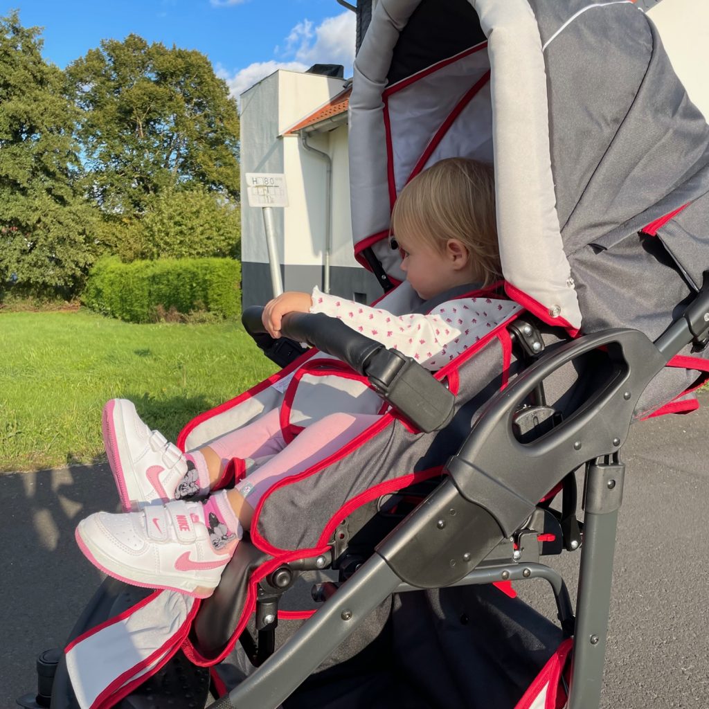 Bergsteiger Kinderwagen Babywagen Capri 3in1 in Aktion