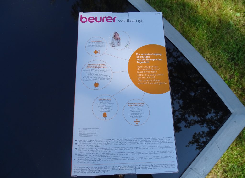 Beurer TL 30 Karton Rückseite
