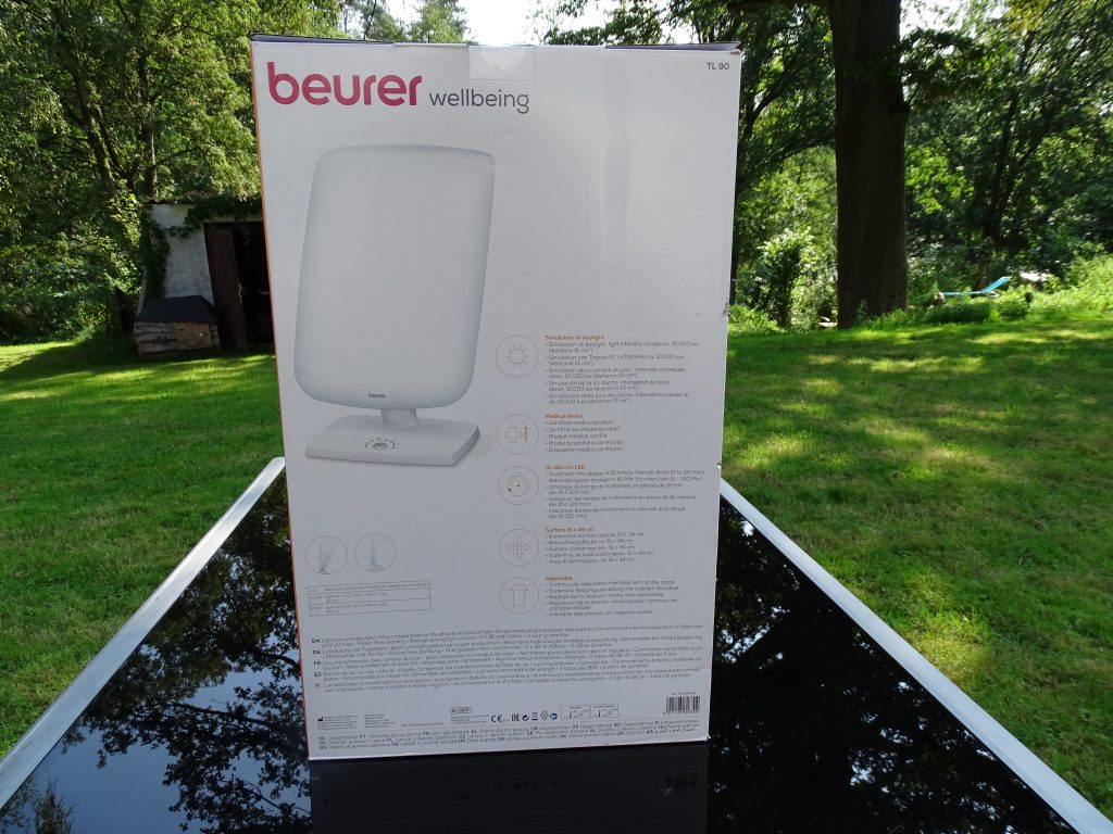 Beurer TL 90 Verpackung Rückseite