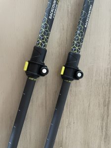 CAMP Backcountry Carbon 2.0 Wanderstöcke Nahaufnahme Klemmen von vorne