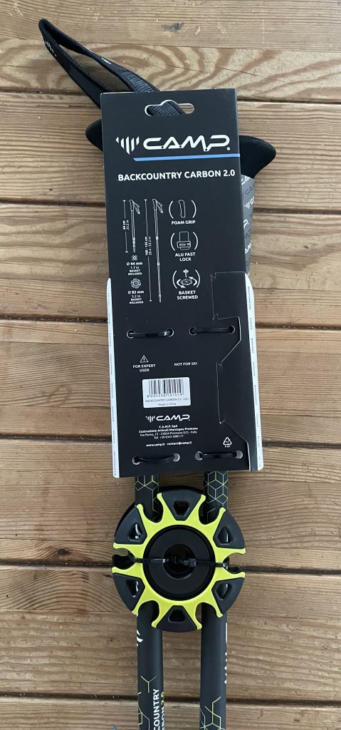 CAMP Backcountry Carbon 2.0 Wanderstöcke Verpackung von hinten