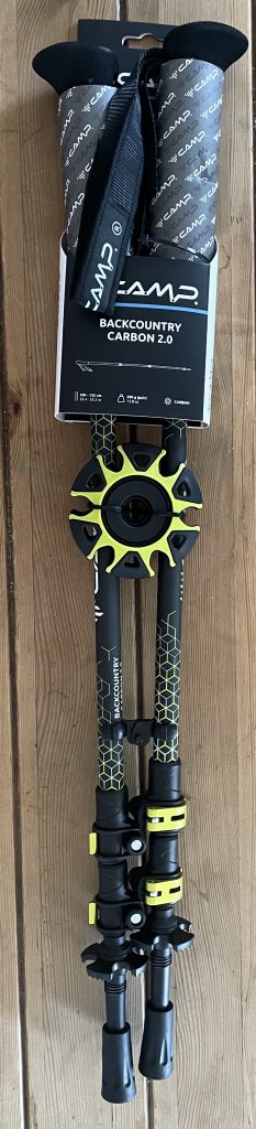 CAMP Backcountry Carbon 2.0 Wanderstöcke verpackt von vorne