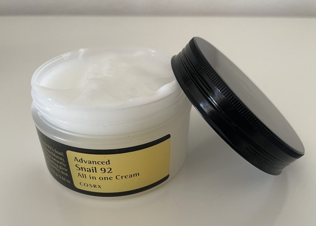 COSRX Advanced Snail 92 All in One Cream Gesichtscreme geöffnet