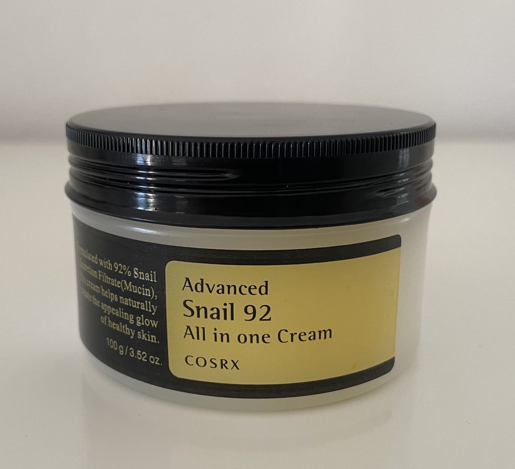 COSRX Advanced Snail 92 All in One Cream Gesichtscreme im Tiegel von vorne