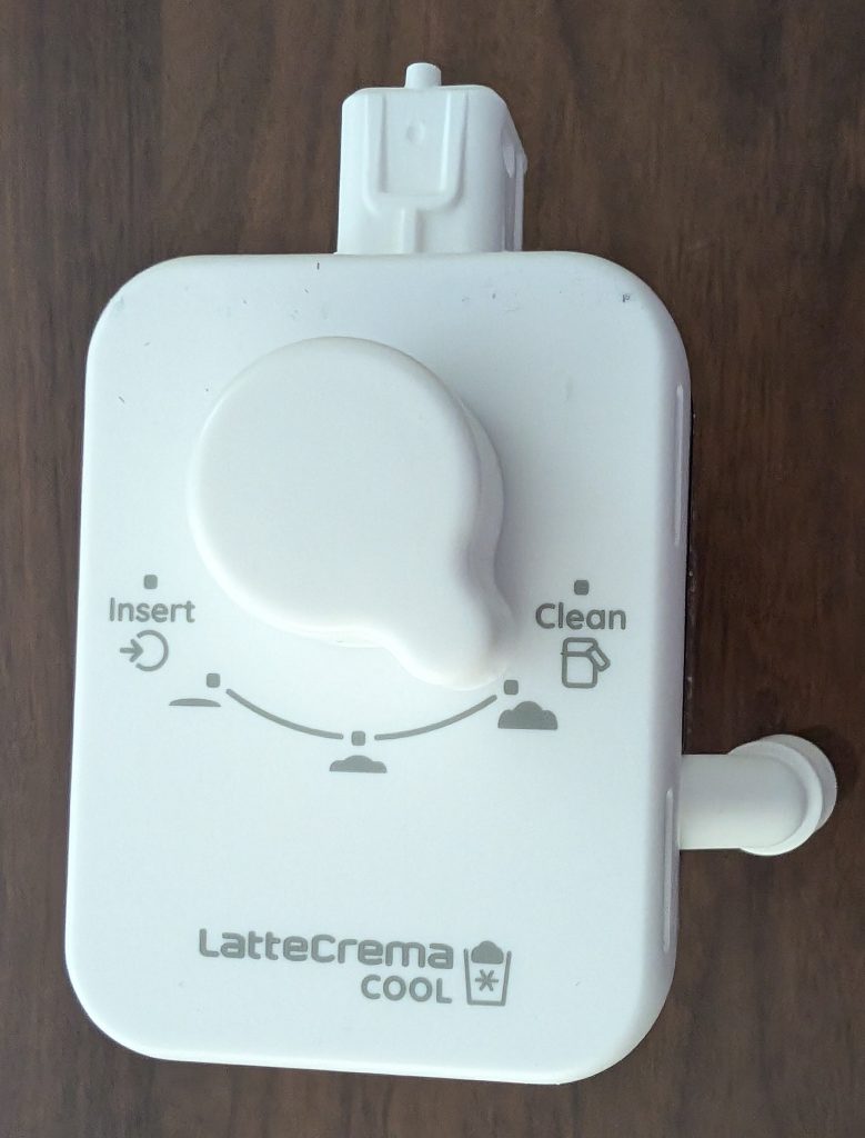 DeLonghi Rivelia EXAM441.55.GR Kaffeevollautomat Milchbehälter von oben