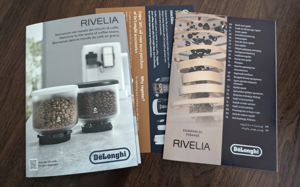 DeLonghi Rivelia EXAM441.55.GR Kaffeevollautomat Zubehör