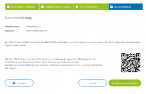 Devolo WiFi 6 3000 WLAN-Repeater Weboberfläche