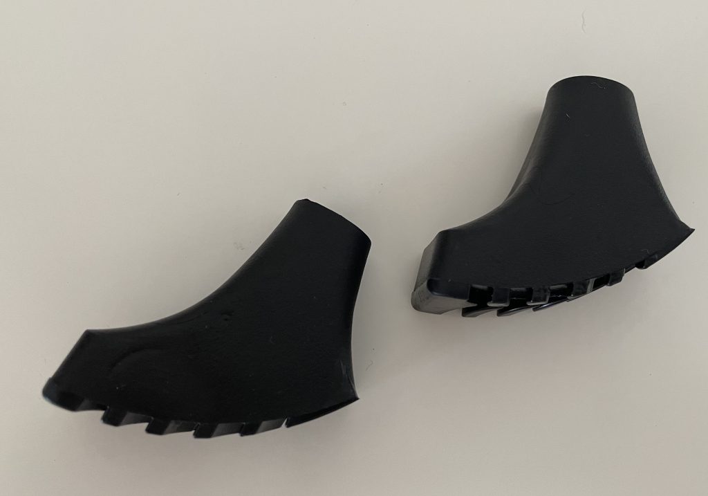 Glymnis TP-7501 Wanderstöcke Asphalt-Pads von der Seite