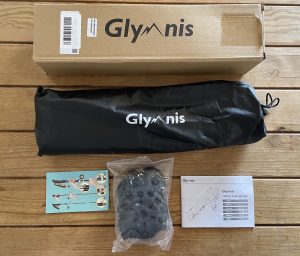 Glymnis TP-7501 Wanderstöcke ausgepackt mit Zubehör