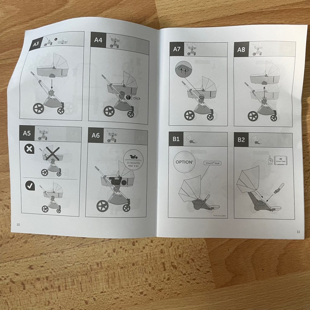 Hauck Vision X Set Anleitung