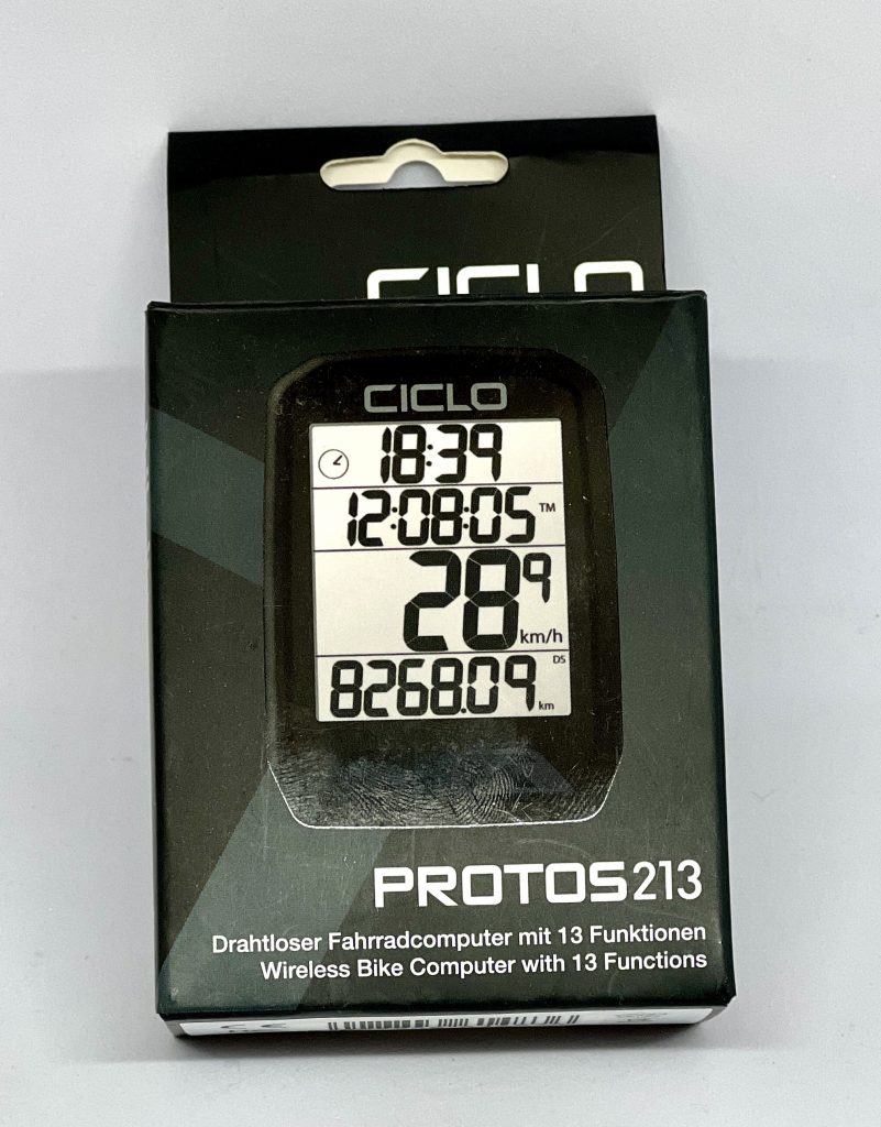 CICLO PROTOS 213 Fahrradcomputer in Verpackung