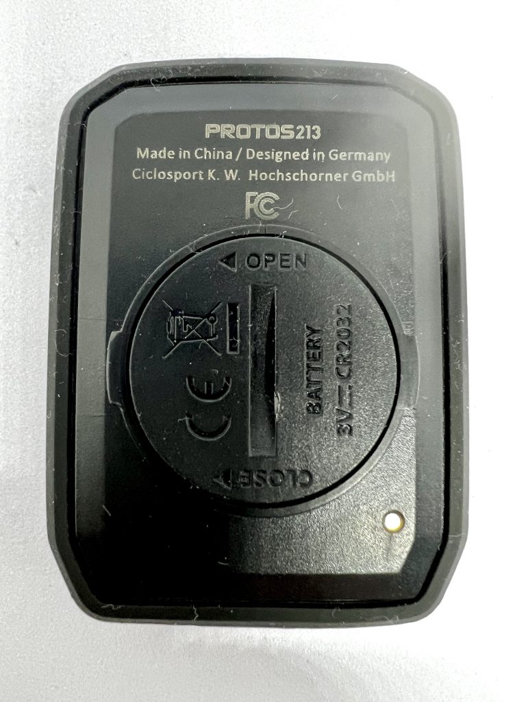 CICLO PROTOS 213 Fahrradcomputer Rückseite