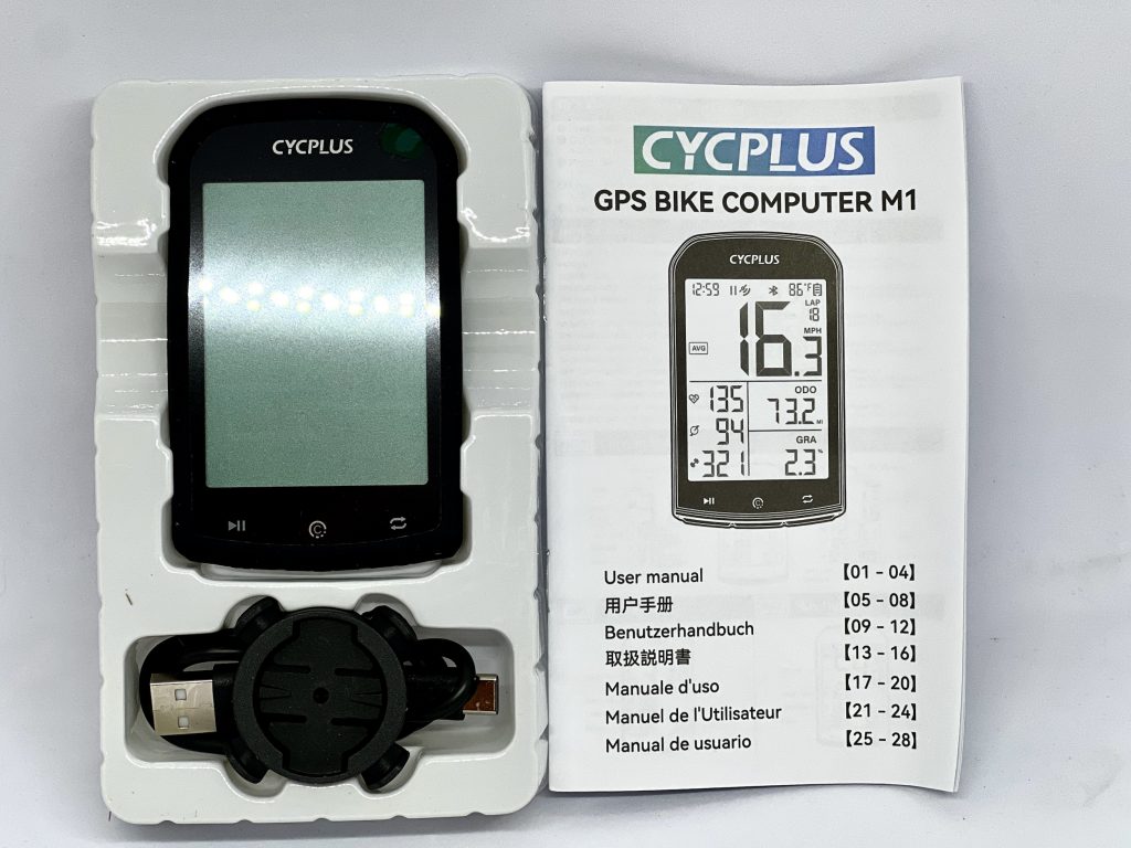 CYCPLUS M1 Fahrradcomputer in Verpackung