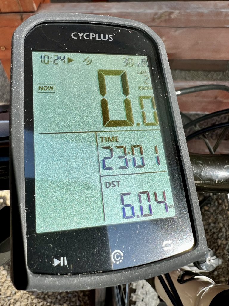 CYCPLUS M1 Fahrradcomputer im Einsatz