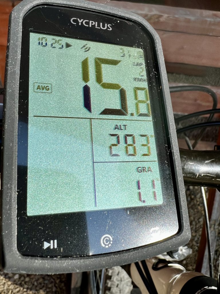 CYCPLUS M1 Fahrradcomputer im Einsatz