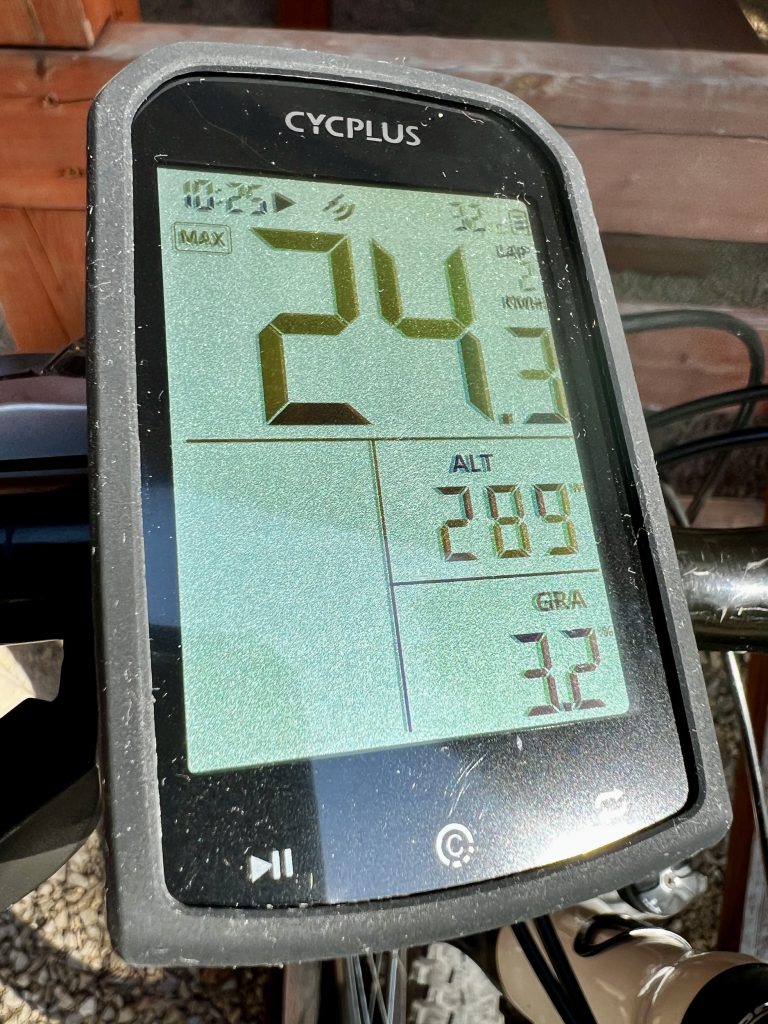 CYCPLUS M1 Fahrradcomputer im Einsatz