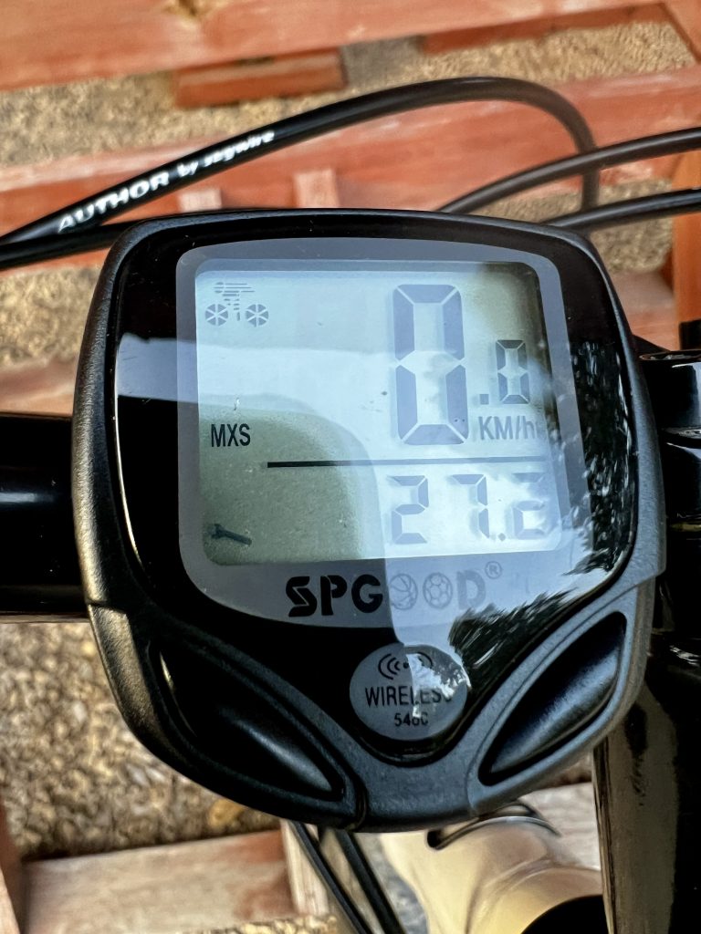 SPGOOD 546C Fahrradcomputer im Einsatz