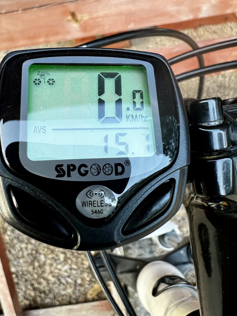 SPGOOD 546C Fahrradcomputer im Einsatz