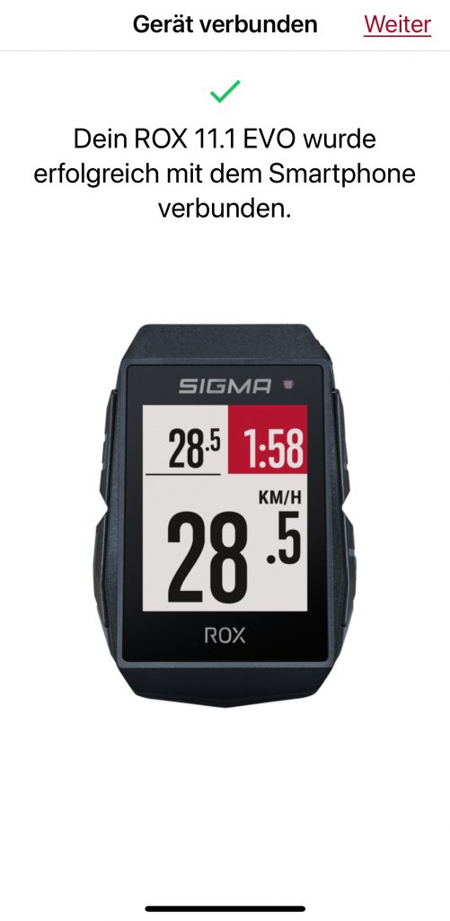 Sigma Sport ROX 11.1 Fahrradcomputer Einstellungen