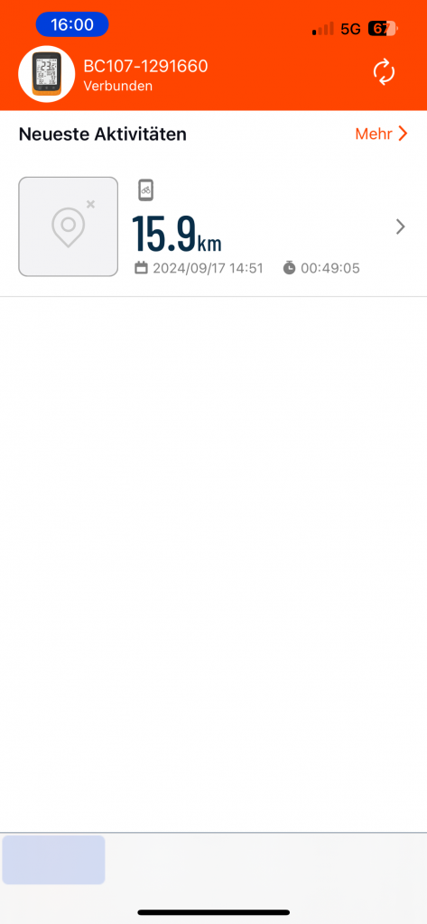 COOSPO BC107 Fahrradcomputer CoospoRide-App