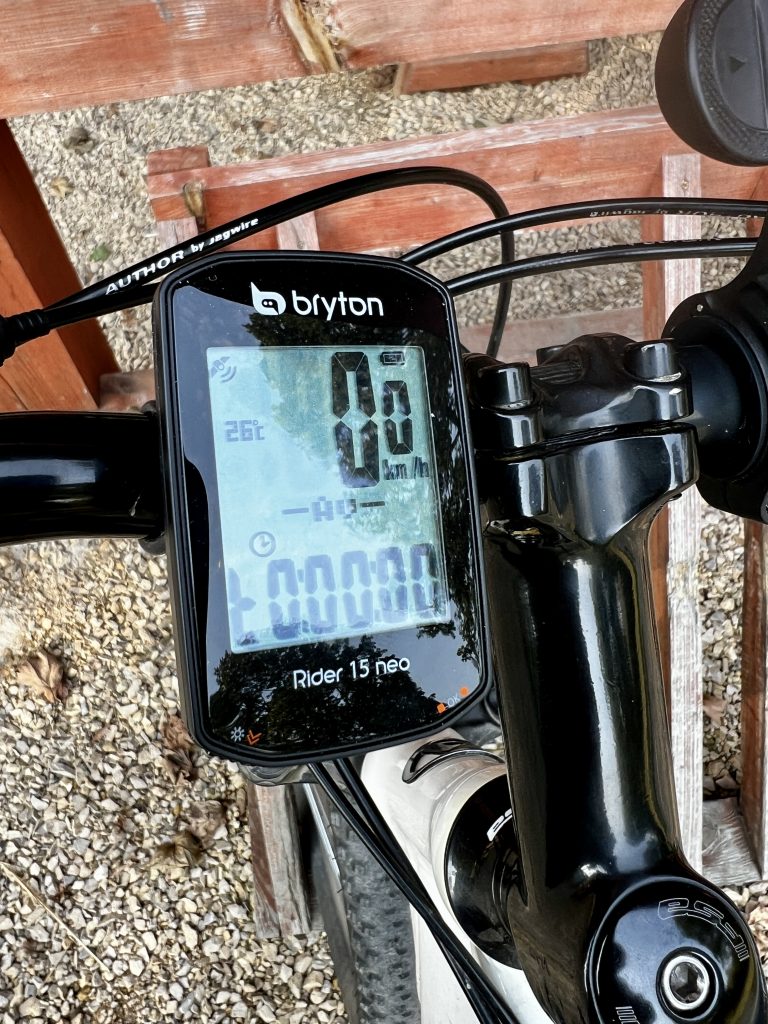 Bryton Rider 15 neo Fahrradcomputer im Einsatz