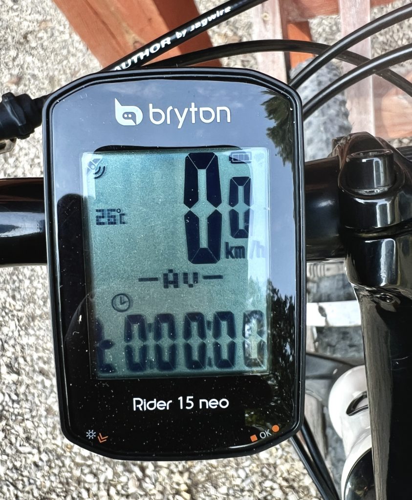 Bryton Rider 15 neo Fahrradcomputer im Einsatz
