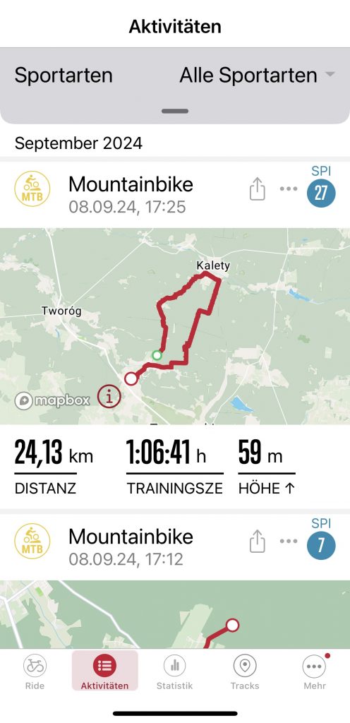 COOSPO BC107 Fahrradcomputer CoospoRide-App