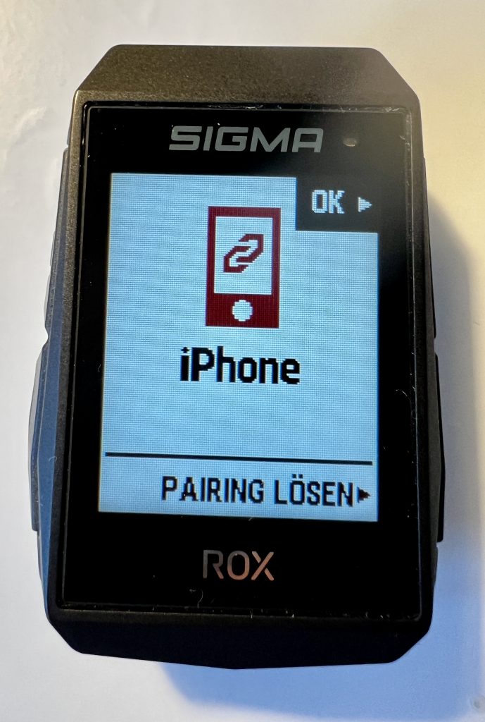 Sigma ROX 11.1 Evo Fahrradcomputer Pairing