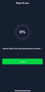 Bryton Rider 15 neo Fahrradcomputer App
