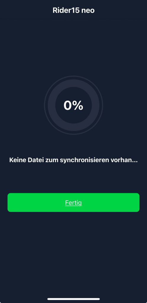 Bryton Rider 15 neo Fahrradcomputer App