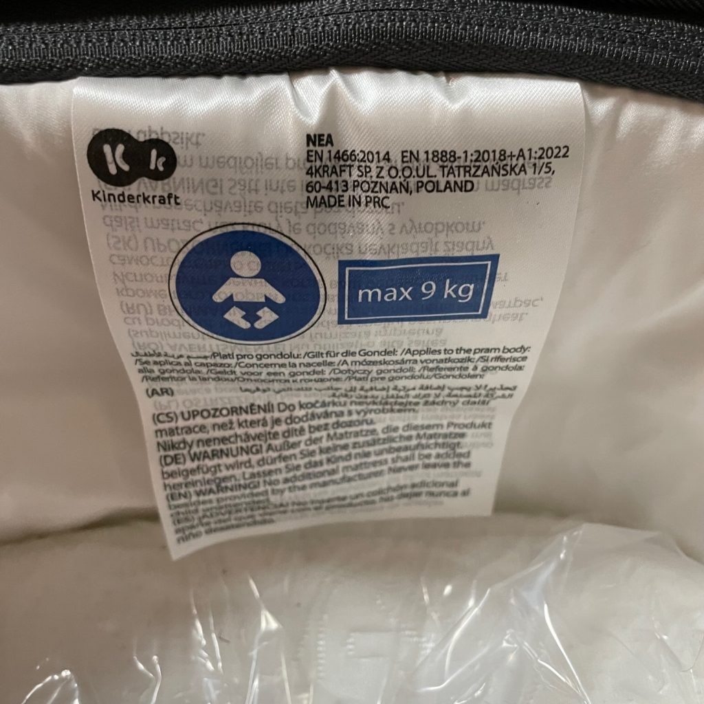 Kinderkraft NEA 2-in-1 Buggy Hinweis