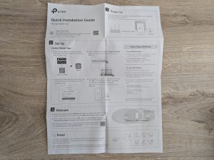 Kurzanleitung des TP Link RE230 WLAN-Repeaters geöffnet