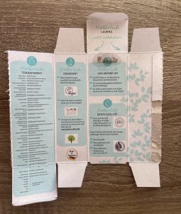 Lavera Naturkosmetik Basis Sensitiv Reichhaltige Feuchtigkeitscreme Faltschachtel von innen