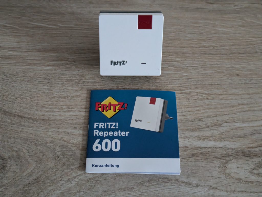 Lieferumfang des AVM FRITZ! 600 WLAN-Repeaters