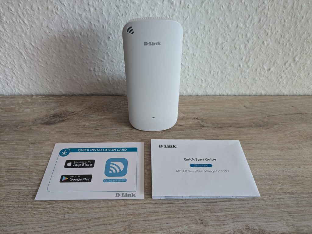 Lieferumfang des D-Link DAP-X1860 WLAN-Repeaters