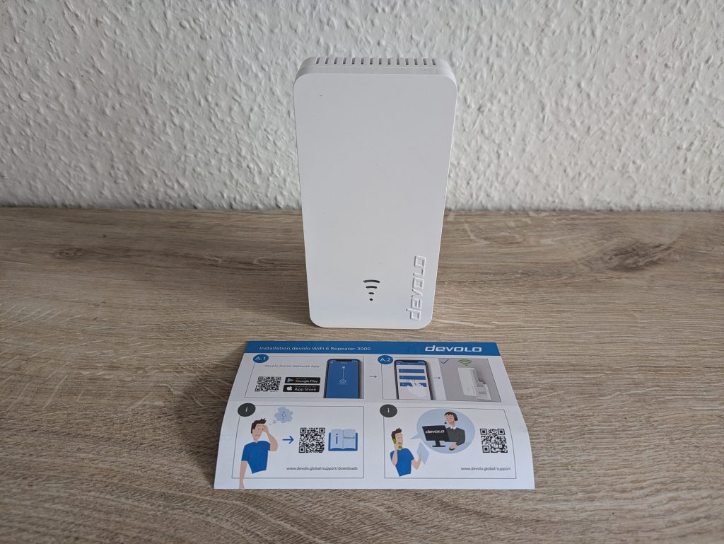 Lieferumfang des Devolo WiFi 6 3000 WLAN-Repeaters