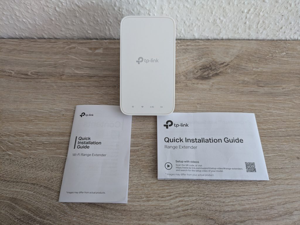 Lieferumfang des TP Link RE230 WLAN-Repeaters