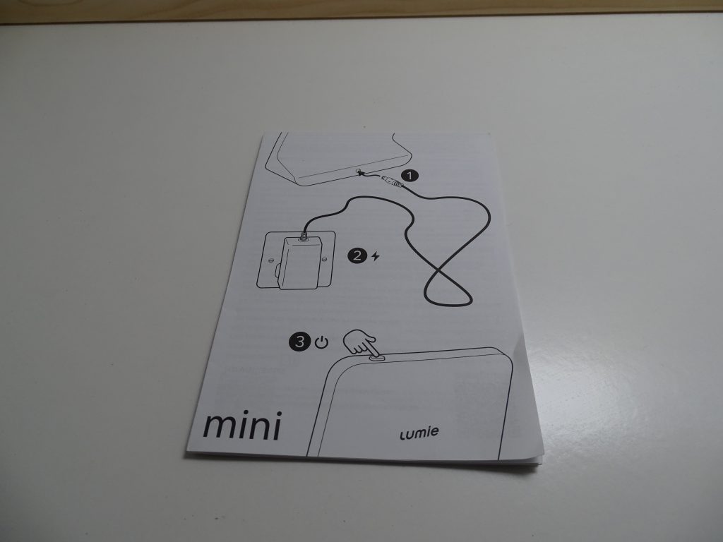 Lumie Mini Tageslichtlampe Bedienungsanleitung